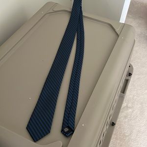Black and blue tie
